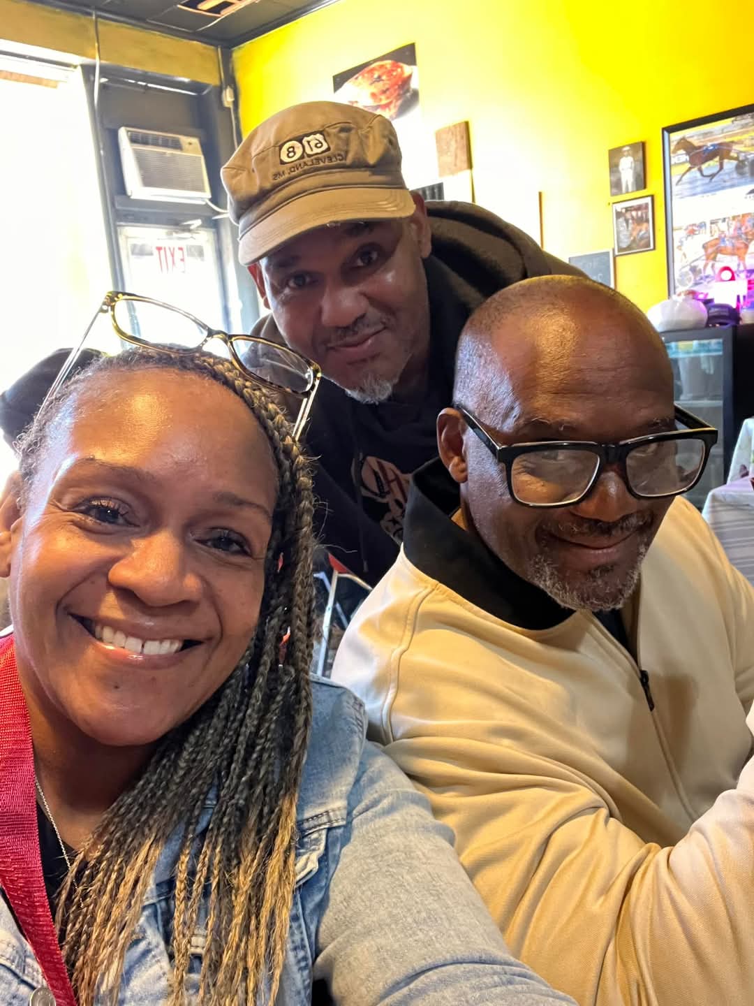 Dorfus, Darryl and Felicia Young together