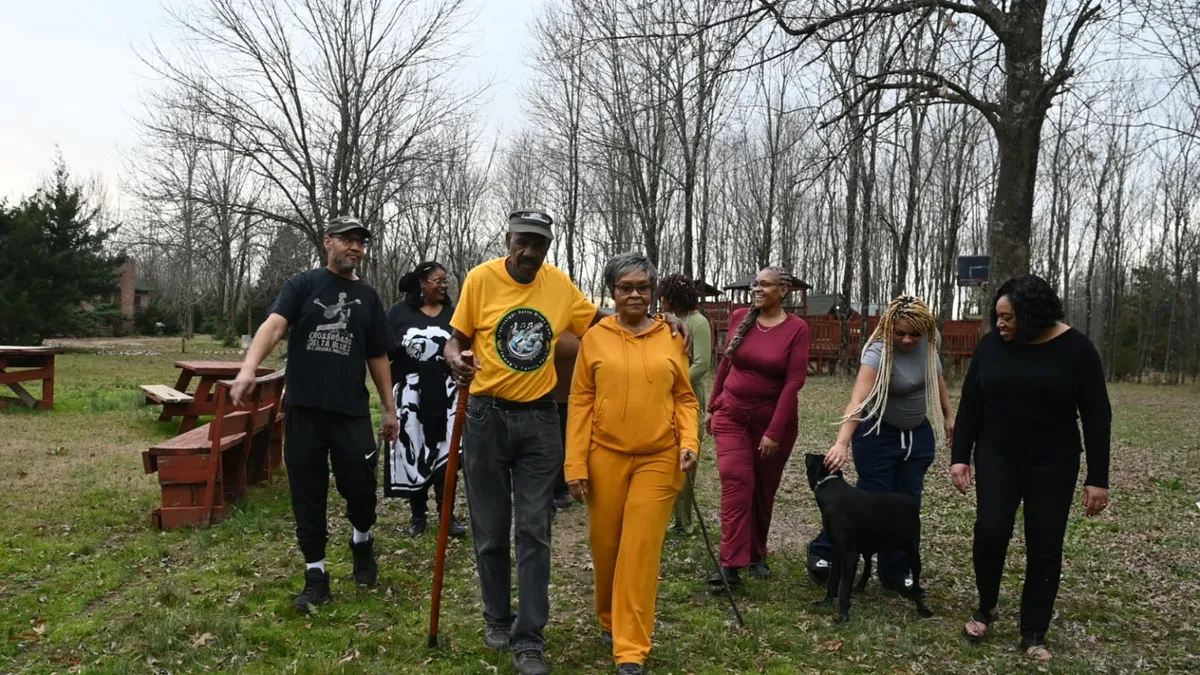Family gathering at Young Family Farm in Clarksdale, Mississippi